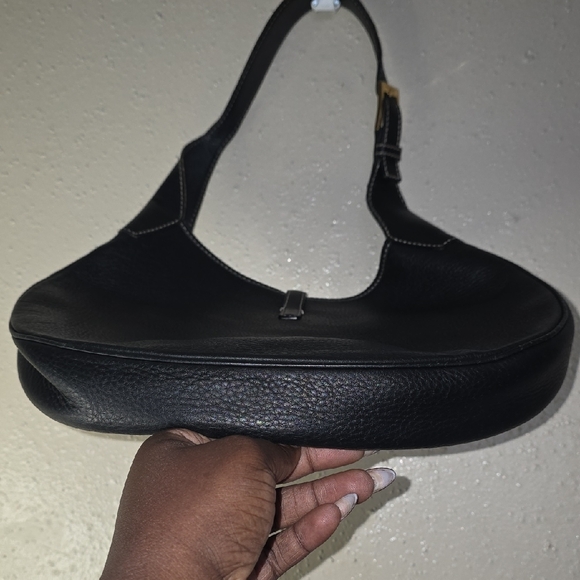Black Leather Hobo Bag - Picture 5 of 12